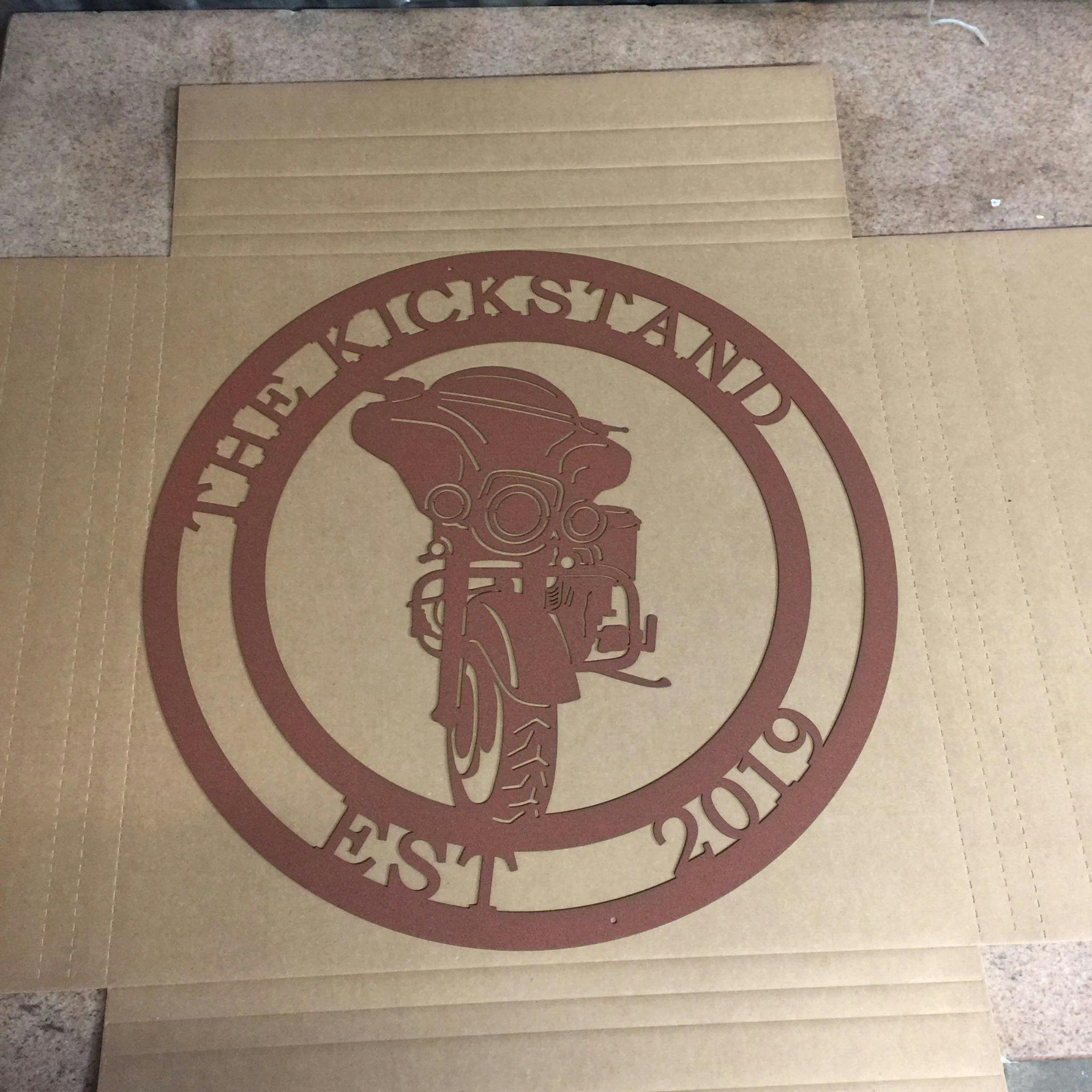 Custom Metal Motorcycle Sign HouseSensationsArt